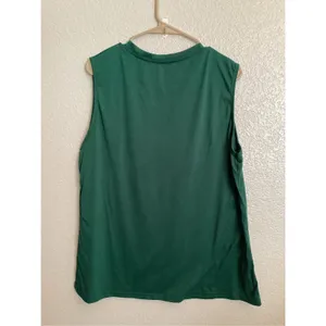 Women's Sleeveless Graphic Tank Watercolor Style Blue Dragonfly Dark Green M thumbnail 2