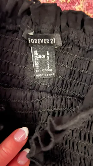 Forever 21 Black Smocked Dress thumbnail 4