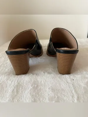 Maypie Womens Classic Chunky Heel Mule Black 6.5 thumbnail 9