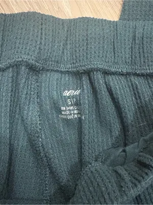 Women’s Aerie Set. Dark Green Waffle Knit - Cozy Everyday thumbnail 4
