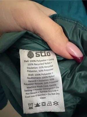 Stio East Butte Insulated Puffer Jacket Sz M Teal Green Outdoor Winter Hood thumbnail 6
