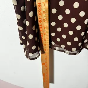 Cider Polka Dot Cami Top Womens 4XL Brown Babydoll Retro thumbnail 5
