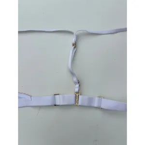 Honey Birdette Sheer Fleur Racerback Bralette Lace White Floral Embroidery M thumbnail 8