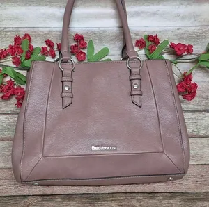 Enzo Angiolini Crossbody Shoulder Bag Pink Faux Leather Purse Handles & Strap thumbnail 1