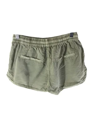 Vintage Havana Womens Olive Green Drawstring Shorts Tuxedo Stripe Size Small thumbnail 3