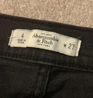 Abercrombie High Waisted Black Jean Shorts thumbnail 3