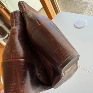 Frye‎ Leather Wedge Ankle Booties Women Brown Side Zip Round Toe Boots thumbnail 14