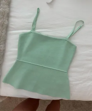 Zara Teal Tank Top thumbnail 1