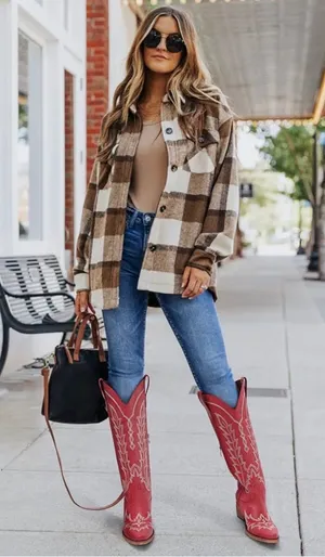 Boots Red Size 12 thumbnail 1