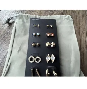 NWT Free Press Set of Earrings, 12 Sets, Golden Variety, Nickel Free thumbnail 4