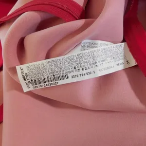 ZARA Mock Neck Mini Dress Gold Buttons Solid Pink Retro Knit Valentine Small thumbnail 12