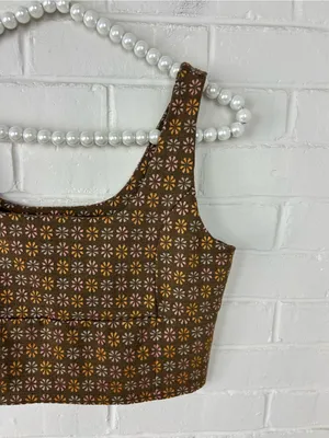 Altar’d State Boho Floral Knit Crop Top Size M thumbnail 3