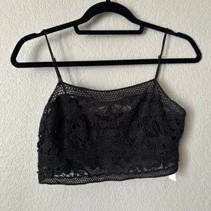 Free People Lyra Lace Bralette Black Size Medium thumbnail 3