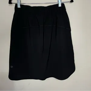 Lululemon On The‎ Fly Athleisure Black Pull On Tie Front Skirt thumbnail 12