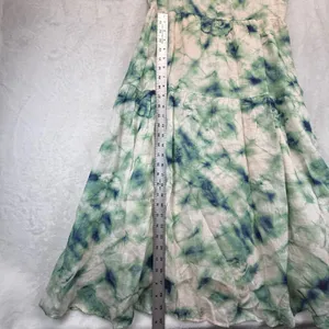 Johnny Was Workshop Maxi Dress Marble puff‎ sleeve Embroidered Neckline XS thumbnail 4
