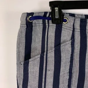 Brooks Brothers 346 Pants Women 14 Striped Wide Leg Linen Blend Casual thumbnail 8