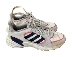 Adidas Running Shoes Womens 8.5 Used Cloudfoam 90s Valasion thumbnail 1