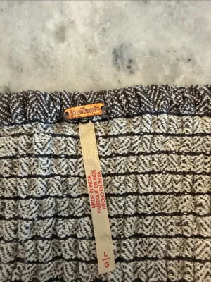 Free People Brown Herringbone Strapless Vest thumbnail 3