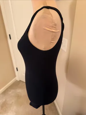 GAP Black Ribbed Scoop Neck Tank Top thumbnail 2