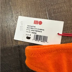 NWT Solid & Striped Terry Tati Bikini Bottom in Tangerine Size Small thumbnail 5