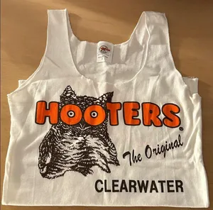 B20-14 Hooters Girl Worn Uniform Rare Vintage Tank from Clearwater Florida thumbnail 1