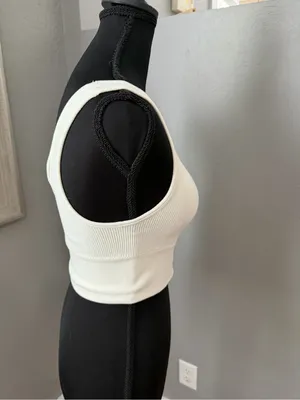 Harmony Balance Seamless Ribbed Sports Bra Crop Tank Small thumbnail 6