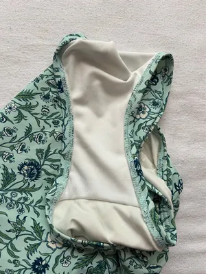 Women’s Loft Blue/Green Floral One Piece Swim Suit - Size S thumbnail 6