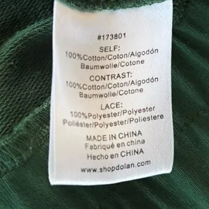 Like New Anthropologie Dolan Lace Puff Sleeve Sweatshirt Top Green Size Small thumbnail 8
