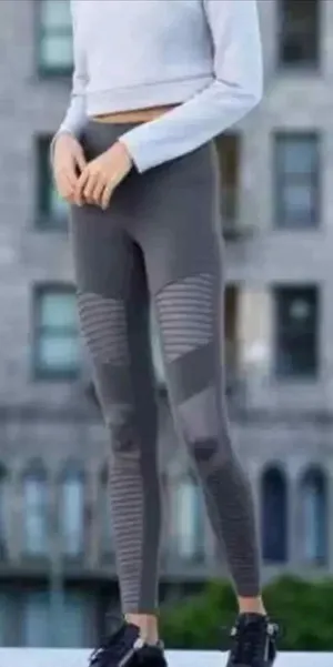 ALO YOGA‎ Moto Leggings in Anthracite Grey thumbnail 1