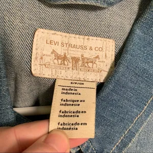 Levi's Womens Size Small Denim Jean Jacket Light Wash Stretch Cotton thumbnail 8