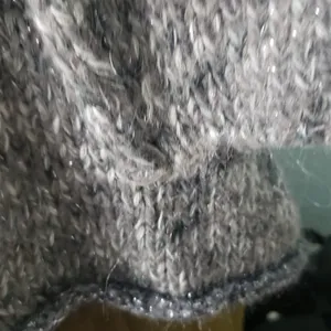 Maryline mohair wool cardigan sweater made in Italy metallic threading oversized thumbnail 5