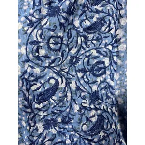 Free People Shirt Sz M Floral‎ Embroidered Cottage Peasant Boho Floral thumbnail 2