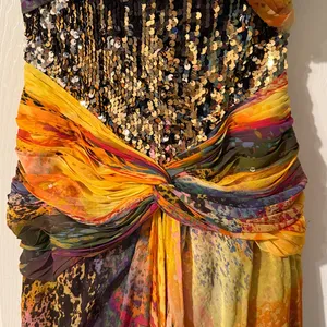 Tony Bowls‎ Colorful Strapless Formal dress size 4. C28 thumbnail 8