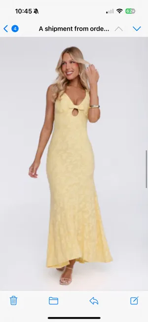 Hello Molly Maxi Dress Yellow thumbnail 3