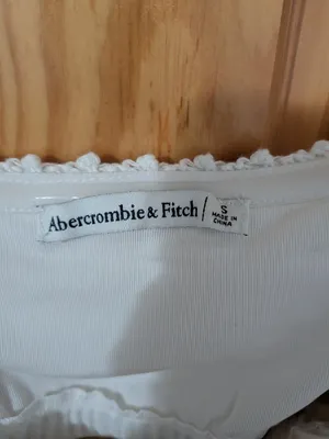 Abercrombie & Fitch Cream Crochet Knit Tube Top Size Small thumbnail 2
