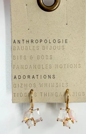 Anthropologie Gold Drop Earrings thumbnail 1
