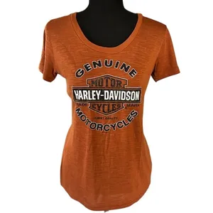 Harley-Davidson Fort Myers Florida 2013 Burnt Orange T-Shirt Size L thumbnail 2