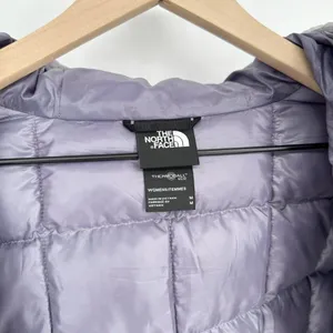 The North Face Thermoball Super Hoodie Insulated Jacket Purple Women's Medium thumbnail 6
