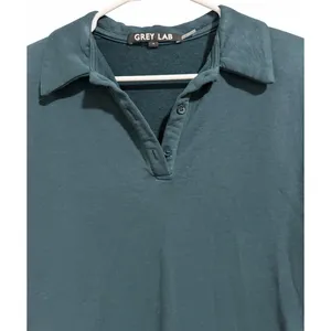 Grey‎ Lab Sleeveless Polo Shift Mini Dress Green Women's Size Medium thumbnail 3