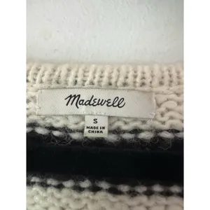 Madewell Ballon Sleeve Pullover Striped Sweater Size Small Alpaca Wool thumbnail 6