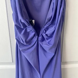 La Femme Strappy Back Ruched Trumpet Gown Size 6 thumbnail 8