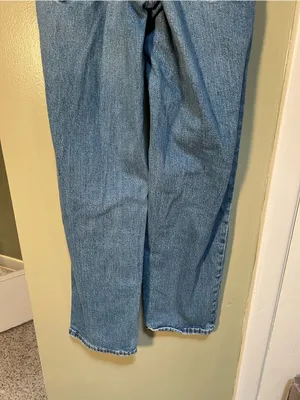 Old‎ Navy Women's Size 0 O.G. Loose Straight Jeans Light Wash Distressed Stretch thumbnail 9