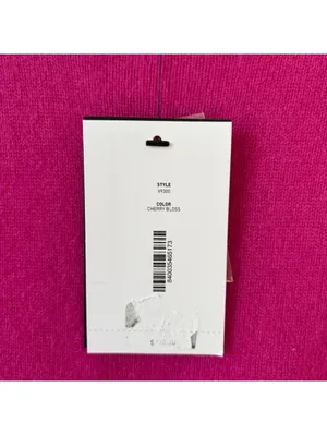 C By Bloomingdale’s 100% Cashmere Crewneck Sweater Size Small Cherry Blossom thumbnail 6