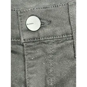 BLDWN Jeans Women 28 Black Vintage Straight Raw Hem Denim 24DU221008 thumbnail 2