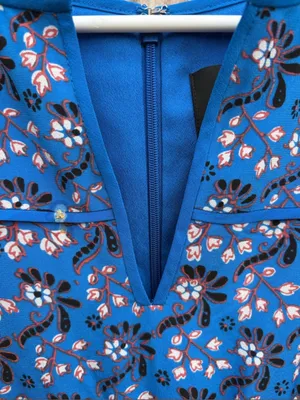 EUC J. Crew Silk Sleeveless Scarf Print Dress Size 6 thumbnail 7