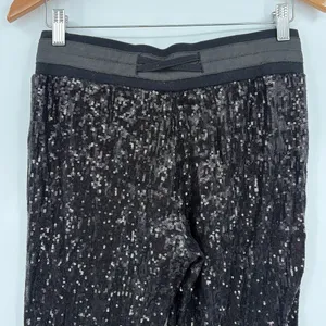 Guess Sequin Joggers Sz Small Y2K Club Mob Wife Disco Indie Holiday McBling thumbnail 5