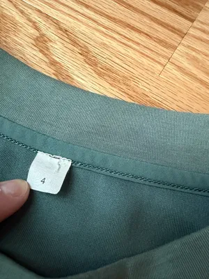 Lululemon Softstreme Perfectly Oversized Cropped Crew Green Size 4 As-Is Stains thumbnail 7