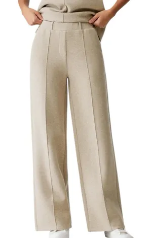 NWT OGL FuzzLuxe High Rise Straight Leg Pull On Pleated Pants Medium Morganite thumbnail 1