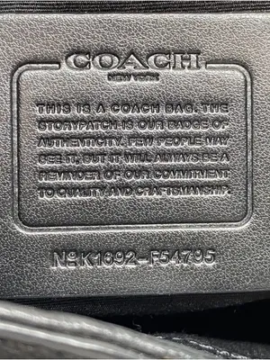 Coach Billie Black and Charcoal Signature Drawstring Backpack thumbnail 5