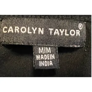 Carolyn Taylor Women's Black Santa Claus Silver Belt with Gold Star Shirt Size M thumbnail 3